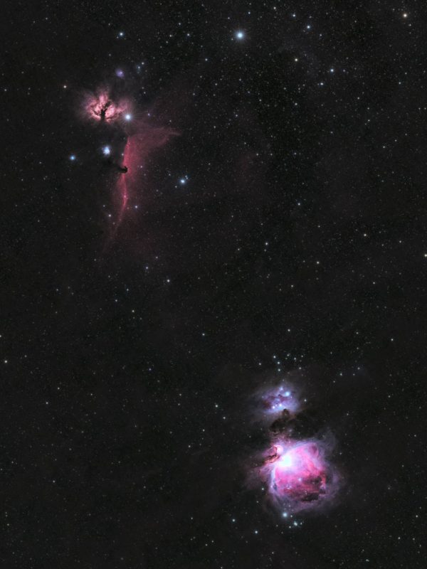 Orion Nebula - Samyang 135 mm EF - Im Garten - 45 sec, 07.10.2022 - 700Da